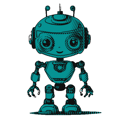 Orange robot character